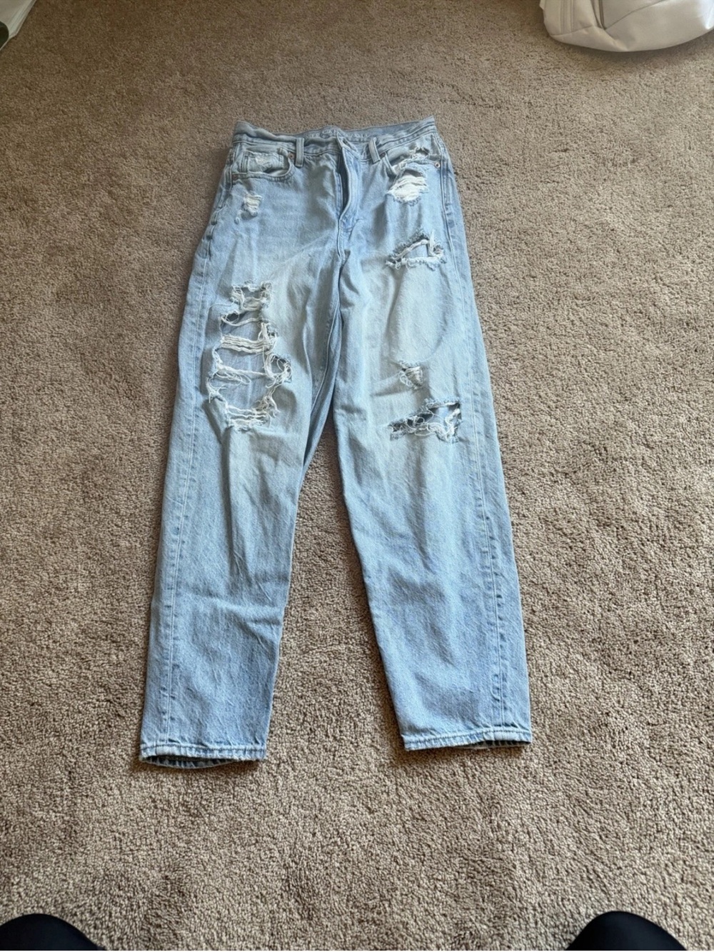 American Eagle Light Blue High-Rise Denim Jeans
